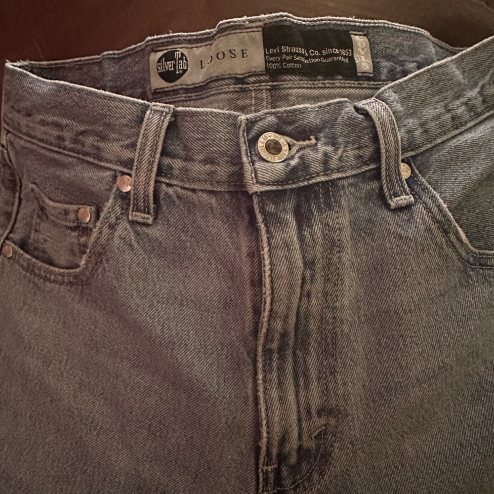 Silver Jeans Dark Gray Men's Relaxed Jeans